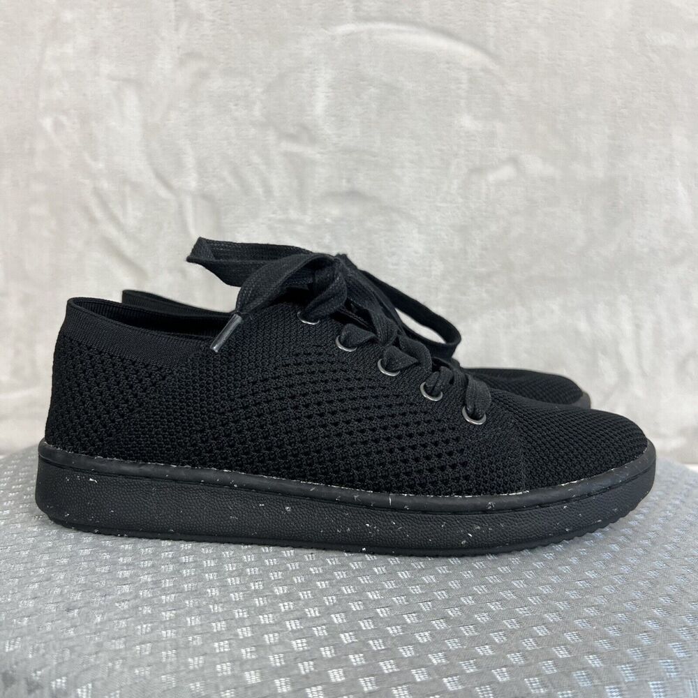 Eileen Fisher‎ Sneakers Womens Size 7 Black Knit Clifton 4  Speckled Sole Shoes